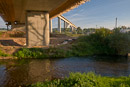 12.09.2010 Brücke der Umgehungsstraße über die Ilm unter der Eisenbahnbrücke