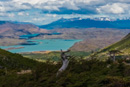 Blick nach Süden über Lago Pehoe