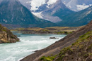 Rio Paine und dahinter Valle Francés