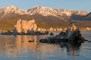 Tufas und Sierra Nevada am Morgen