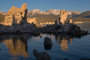 Tufas und Sierra Nevada am Morgen