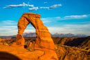 Delicate Arch und La Sal Mountains