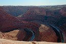 oberhalb von Crack In The Wall, Blick nach Süden auf Escalante River