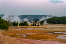 Upper Geyser Basin am frühen Morgen