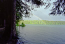 Regenbogen an Campsite am Unna Lake