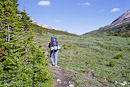 Chris auf dem Weg zum Jonas Pass