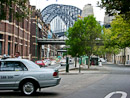 erster Blick auf die Harbour Bridge