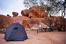 Camping an den Devil's Marbles