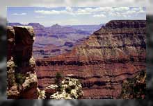 erster Blick in den Grand canyon